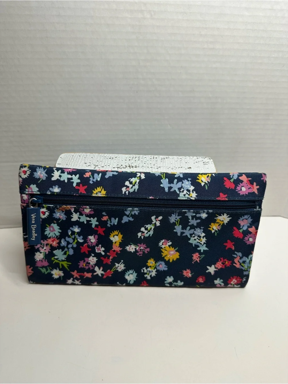 Vera Bradley Navy Floral Cosmetic Pouch